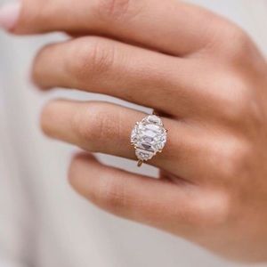 Diamond moissanite ring.